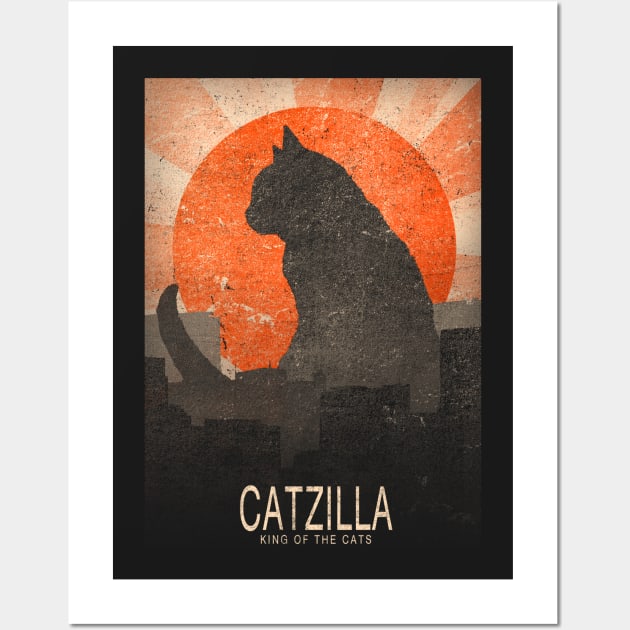 Catzilla v2 Wall Art by NemiMakeit